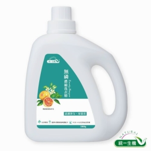 【統一生機】無磷濃縮洗衣精 6件組(1800gx6瓶/箱)