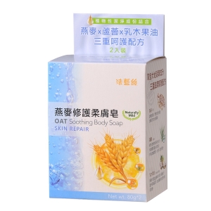 (威林百貨)法藍絲燕麥修護柔膚皂-2入 x 72盒