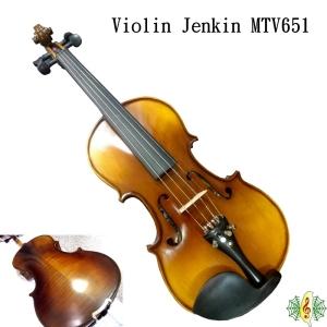 小提琴 [網音樂城] Jenkin MTV651 天然 虎紋 楓木 Violin (贈 濕度計方盒 Tonica弦)
