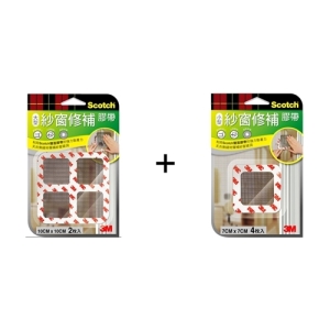 3M-Scotch 紗窗修補膠帶(大10cm＋小7cm)