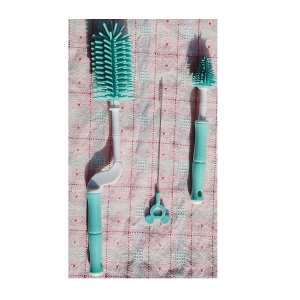 《省您錢購物網》全新~360度奶瓶刷3件組(奶瓶刷/奶嘴刷/吸管刷)