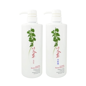 艾草精油沐浴乳520ml＋艾草精油洗髮精520ml