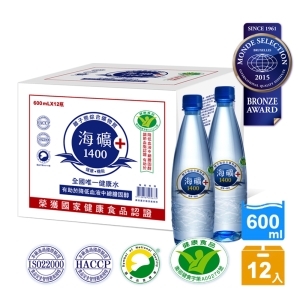 【台肥集團 台海生技】海礦1400鑽石瓶(健康認證版)12入/箱