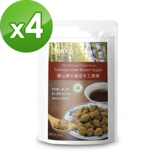 樸優樂活 寶山遵古精品手工黑糖(400g/包)*4件組