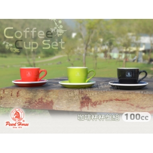 《寶馬牌》陶瓷咖啡杯盤組 100cc (小) 可搭玻璃壺.摩卡壺.咖啡機當茶杯.水杯.馬克杯.拉花杯
