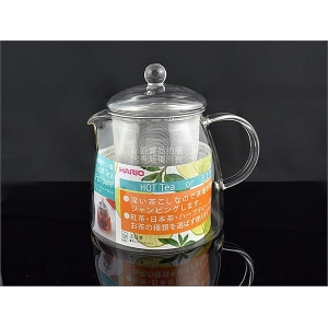 日本 HARIO 耐熱玻璃壺 700cc 泡茶壺 CHEN-70 附不鏽鋼濾網