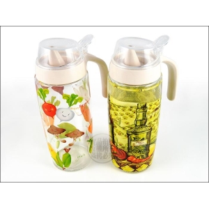 【單入】Quasi 玻璃油壺 (L) 500ml 油壺 油瓶 油醋壺 調料瓶