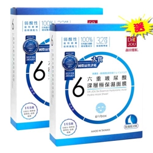 【買一送一】森田DR.JOU六重玻尿酸深層極保濕面膜6入