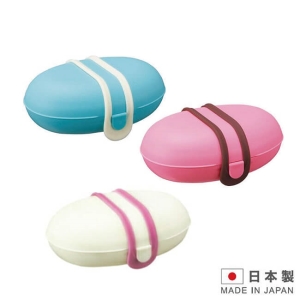 日本製造 MARNA攜帶式肥皂盒肥皂架(紅/藍 二色)MAR-W445