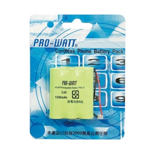 PRO-WATT P100萬用接頭 無線電話電池3.6V 600mah(P100)