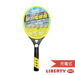 LIBERTY 利百代 大網面外接充電式電蚊拍-黃 LB-314Y
