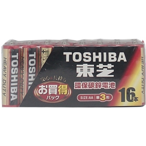 東芝紅碳鋅3號 16入電池
