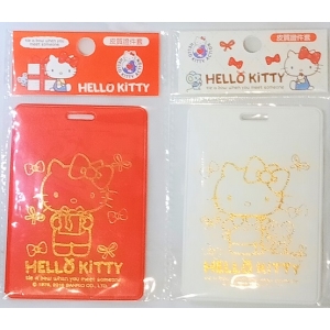 HELLO KITTY蝴蝶結皮製卡套