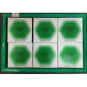 【享生活】SHISEIDO 資生堂翠綠蜂蜜香皂(日本輸入版）-禮盒6個入