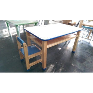 ！金愛買！台灣製造)彩邊圓角桌(四色彩邊)幼教桌/補習桌/兒童桌(可搭配七代椅)(台中40年老店)