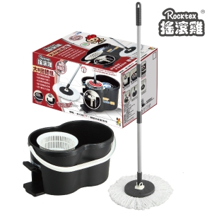 搖滾機手壓式水桶拖把組1入布盤