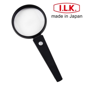 【日本 I.L.K.】2x/90mm 日本製LED手持型放大鏡 LE90