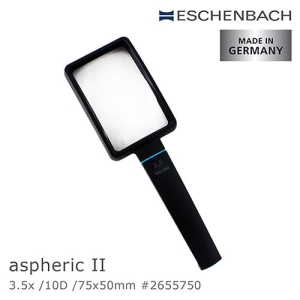 【德國 Eschenbach】3.5x/10D/75x50mm aspheric II 德國製手持型非球面放大鏡 2655750