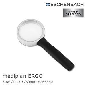 【德國 Eschenbach】3.8x/11.3D/60mm mediplan ERGO 德國製齊焦非球面放大鏡 266860
