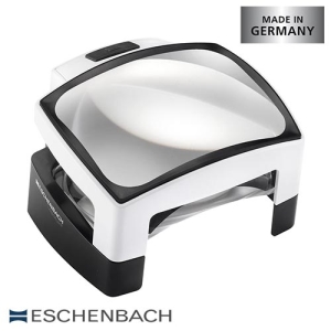 【德國 Eschenbach 宜視寶】visolux＋ 3x/12D/100x75mm 德國製LED立座式大鏡面非球面放大鏡 1566 (公司貨)