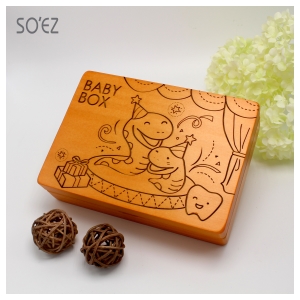 SOEZ BABY BOX 生肖06:蛇 3用胎毛．臍帶．乳牙保存盒~台灣製~實木雷射雕刻