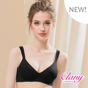 Clany 可蘭霓 無痕裸感無鋼圈竹纖維塑布透氣BCD內衣 暗黑星空 6676-63