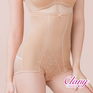 可蘭霓Clany MIT台灣製暖宮高腰遠紅外線M-2XL塑身褲 (春漾膚 1933-11) 加大尺碼 產後塑身