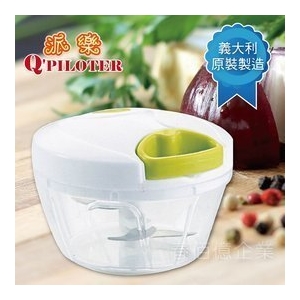 派樂 義大利製造手動調理器/拉碎器(1入) 手拉式碎菜機 切菜機 拉碎機 蔬果切碎成塊狀 碎泥狀 製作蔥薑辣椒生菜調味醬料