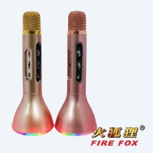時尚星 FIRE  FOX KLOK-3 七彩炫光智能K霸 掌上麥克風(1入) 行動卡拉OK / K歌神器 無線移動KTV 支援IOS、Android、PC平台
