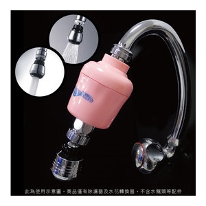 WATER MORE 水摩爾 水龍頭除氯器 日本亞硫酸鈣銀除氯過濾器+360度旋轉出水轉換器 (1組贈銅牙轉接頭+餘氯測試液) SGS有效除氯率97.4%
