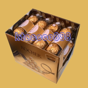 華美小舖-[主動開發票購物有保障] FERRERO 意大利金莎巧克力 饋贈親友和自用兩相宜 每條三顆/16條入/盒 貳盒/組 免運費 壹組價