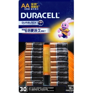 華美小舖-[主動開發票購物有保障] 金頂 金霸王DURACELL 四號電池 30顆/盒 免運費 壹盒價