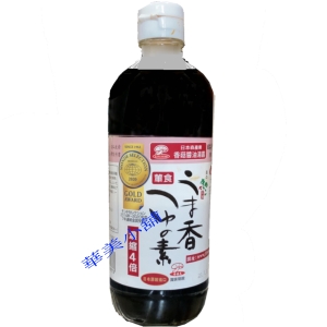 華美小舖-[主動開發票購物有保障] 日本 森產業香菇醬油露(含柴魚香) 無防腐劑及人工添加物 濃縮四倍薄鹽 500公克/瓶 貳瓶/組 免運費 壹組價