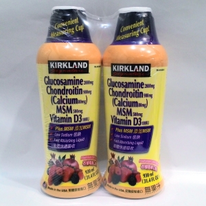 華美小舖-[主動開發票購物有保障] KIRKLAND (液體葡萄糖胺軟骨素 ＋ MSM) 930毫升*2入/件 參件/組 免運費 壹組價