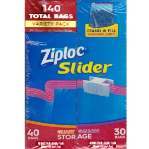 華美小舖-[主動開發票購物有保障] ZIPLOC 密保諾 拉鍊式保鮮夾鏈袋 140入/箱 免運費 壹箱價