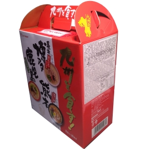 華美小舖-[主動開發票購物有保障]  日本九州經典三口味拉麵組(博多, 鹿耳島, 熊本)  8包入/箱 總重 1,484公克 免運費 壹箱價