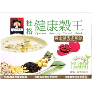 華美小舖-[主動開發票購物有保障] QUAKER 桂格 健康穀王 無糖黃金蕎麥多穀飲 28公克*50包/箱 5箱/組 免運費 壹組價