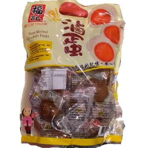 華美小舖-[主動開發票購物有保障] FUCHE 福記日式滷蛋 獨家滷製工法 高溫高壓無菌包裝而成 無添加防腐劑 35公克*25粒/袋 免運費 壹袋價