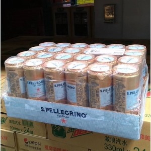 華美小舖-[主動開發票購物有保障] 義大利進口 SANPELLEGRINO 聖沛黎洛香氛氣泡飲 香橙野莓 輕食搭配零卡新選擇 夏天解渴的時尚小物 小瓶裝輕巧好擕帶 330毫升*24入/箱 免運費 壹箱價