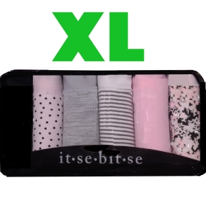 華美小舖-[主動開發票購物有保障] IT-SE-BIT-SE女棉內褲 亞洲尺寸：ＸＬ 95%棉 5%彈性纖維 穿著前請先洗滌 6入/盒 免運費 壹盒價