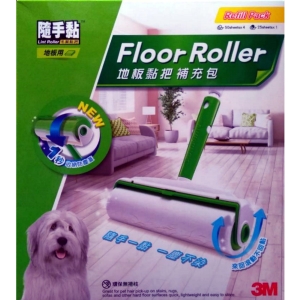 華美小舖-[主動開發票購物有保障] 3M LINT 隨手黏地板黏把補充包 50公分4捲＋25公分1捲/組 免運費 壹組價
