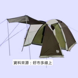 華美小舖-[主動開發票購物有保障]  TIMBER RIDGE 全罩型六人前庭圓頂帳 雙門設計 重量9.5公斤 尺寸335X449X198公分 收納22X22X68公分 免運費 壹件價