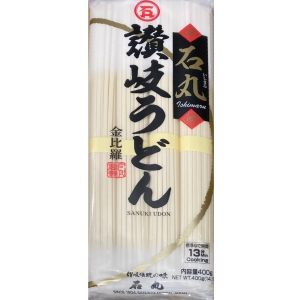 華美小舖-[主動開發票購物有保障]  IMHIMARU日本石丸讚歧細烏龍麵 400公克*3入/件 原產地日本香川縣 100公克麵條以1公升沸行烹煮 熱湯麵,冷麵料理都適合 免運費 壹袋價