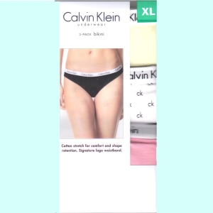 華美小舖-[主動開發票購物有保障]CALVIN KLEIN 進口女棉質內褲 尺寸：XL 3件/盒 免運費  壹盒價