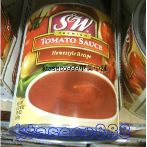 華美小舖-[主動開發票購物有保障] S &amp; W美國進口蕃茄醬TOMATO SAUCE 3.01公斤/桶 免運費 壹桶價