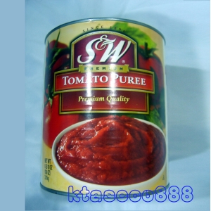 華美小舖-[主動開發票購物有保障] S &amp; W美國低鈉進口蕃茄糊 TOMATO PUREE 3.01公斤/桶 免運費 壹桶價