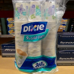 華美小舖-[主動開發票購物有保障] DIXIE 冷飲紙杯266ml-360個/組 免運費 壹組價