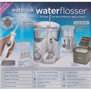 華美小舖-[主動開發票購物有保障] WATHERPIK 高效多功能沖牙機組 WP-130W (14W座式) 及 WP-305W (14W可携式) 可充電 壹組價 免運費