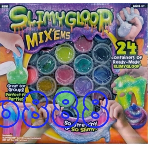 華美小舖-[主動開發票購物有保障] SLIMYGLOOP 歡樂組合包 內含24罐SLIMY黏土/盒 限六歲以上 通過國家認證檢測 免運費 壹盒價
