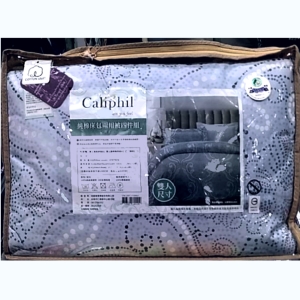 華美小舖-[主動開發票購物有保障]  CALIPHIL 雙人純棉床包兩用被四件組  5*6.2吋 (TW QUEEN)  免運費 壹組價